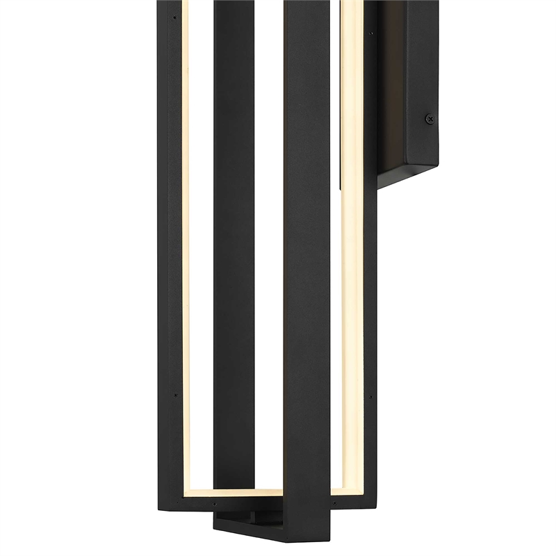 Alteck In & Out  LED Outdoor Wall Light in Black