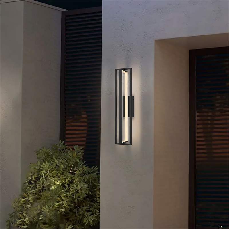 Alteck In & Out  LED Outdoor Wall Light in Black