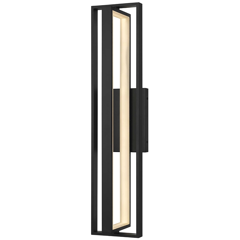 Alteck In & Out  LED Outdoor Wall Light in Black