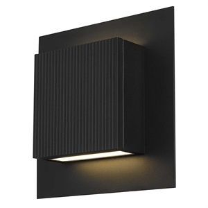 Alteck Miami 10.25 inch  LED Outdoor Wall Light in Black