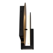Alteck Eclipse 12.75 inch  LED Outdoor Wall Light in Black