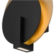 Alteck Eclipse 12.75 inch  LED Outdoor Wall Light in Black
