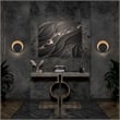 Alteck Eclipse 12.75 inch  LED Outdoor Wall Light in Black