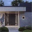 Alteck Eclipse 12.75 inch  LED Outdoor Wall Light in Black