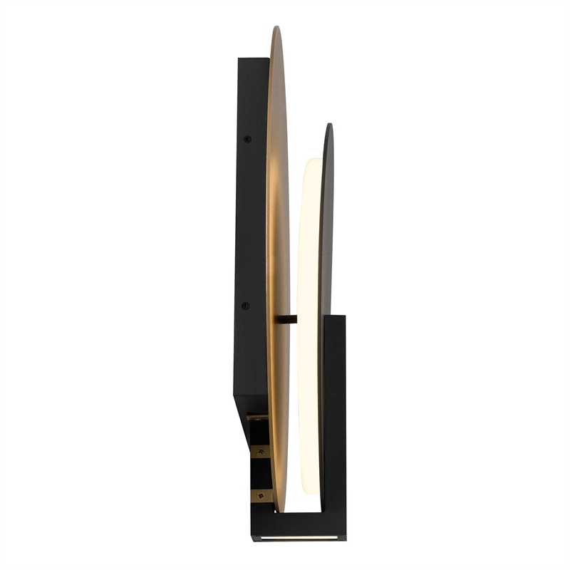 Alteck Eclipse 18.75 inch  LED Outdoor Wall Light in Black