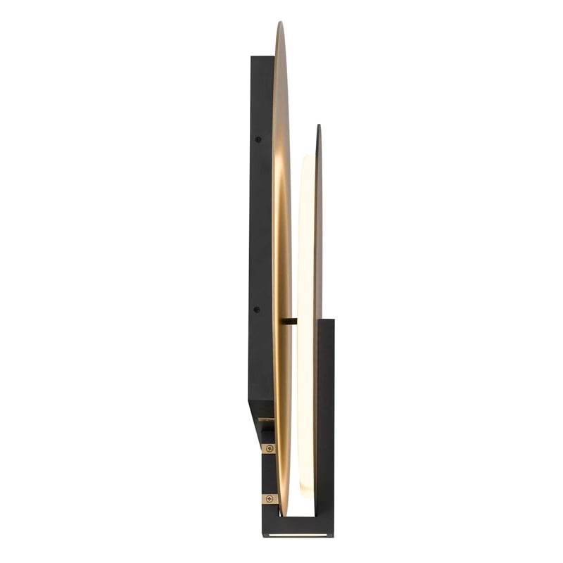 Alteck Eclipse 24.75 inch  LED Outdoor Wall Light in Black