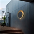 Alteck Eclipse 24.75 inch  LED Outdoor Wall Light in Black