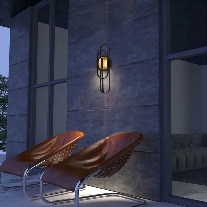 Alteck Raymond 30 inch  LED Outdoor Wall Light in Black