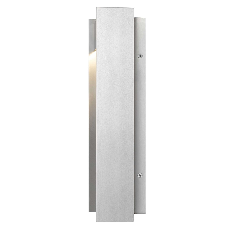 Alteck Terrazzo 14 inch  LED Outdoor Wall Light in Silver