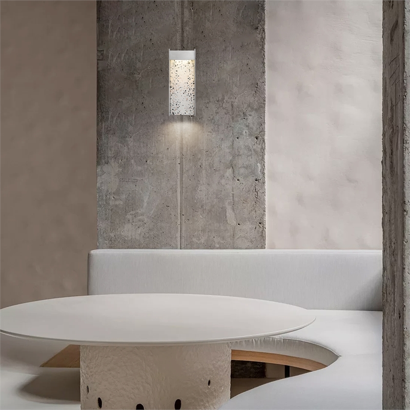 Alteck Terrazzo 14 inch  LED Outdoor Wall Light in Silver