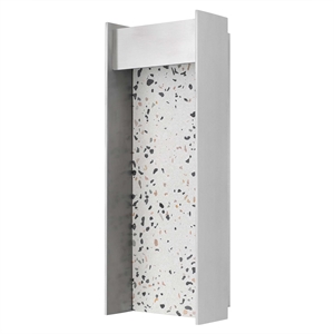 Alteck Terrazzo 14 inch  LED Outdoor Wall Light in Silver