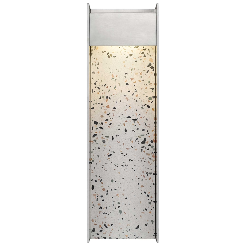 Alteck Terrazzo 20 inch  LED Outdoor Wall Light in Silver