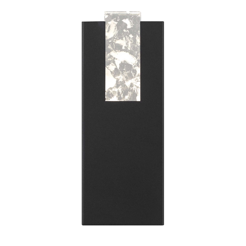 Alteck Mille 12.75 inch  LED Outdoor Wall Light in Black