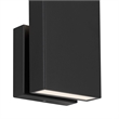 Alteck Mille 12.75 inch  LED Outdoor Wall Light in Black