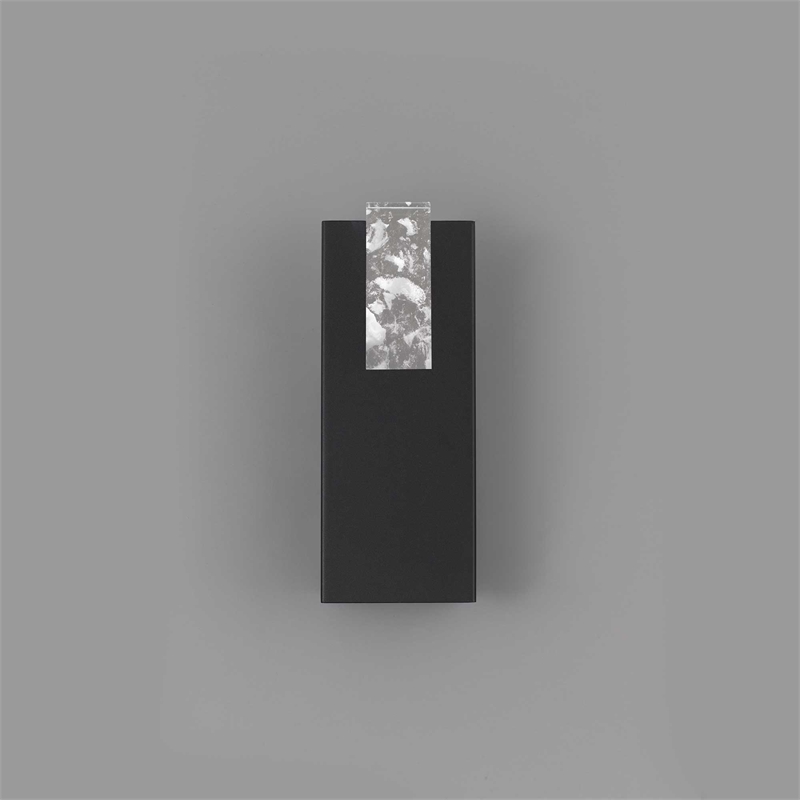 Alteck Mille 12.75 inch  LED Outdoor Wall Light in Black