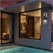 Alteck Mille 12.75 inch  LED Outdoor Wall Light in Black
