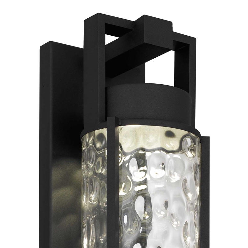 Alteck Winston 16.5 inch  LED Outdoor Wall Light in Black