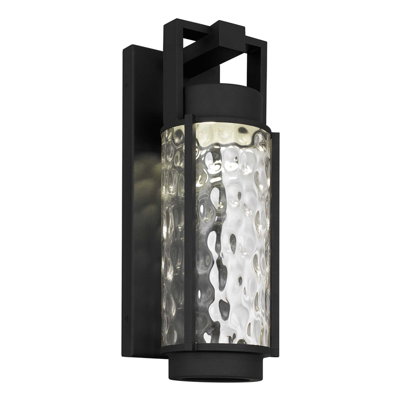Alteck Winston 16.5 inch  LED Outdoor Wall Light in Black
