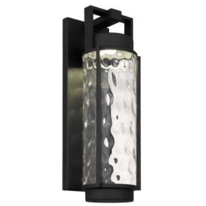 Alteck Winston 21.75 inch  LED Outdoor Wall Light in Black