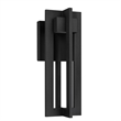 Alteck 4 Bar 13 inch Aluminum LED Outdoor Wall Light Black