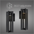 Alteck 4 Bar 13 inch Aluminum LED Outdoor Wall Light Black