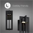 Alteck 4 Bar 13 inch Aluminum LED Outdoor Wall Light Black