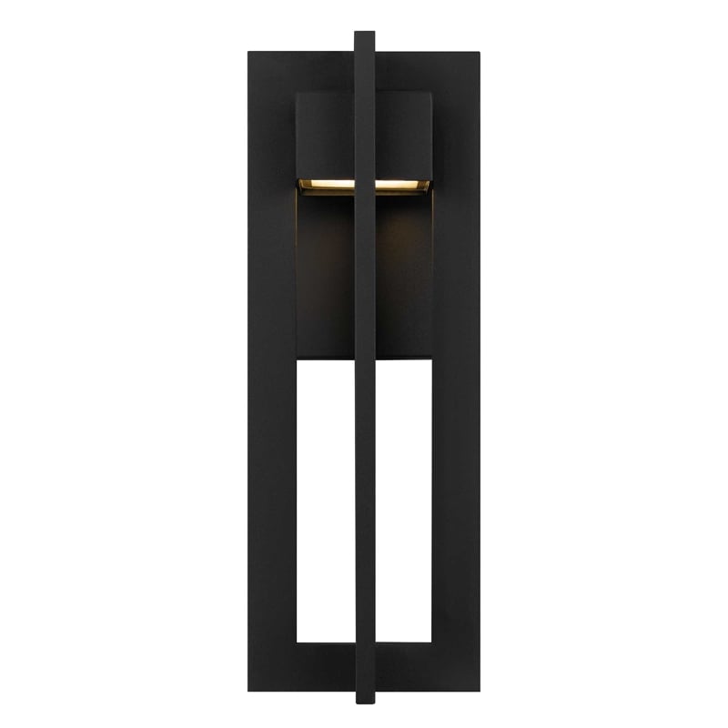 Alteck 4 Bar 13 inch Aluminum LED Outdoor Wall Light Black