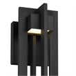 Alteck 4 Bar 13 inch Aluminum LED Outdoor Wall Light Black
