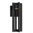 Alteck 4 Bar 13 inch Aluminum LED Outdoor Wall Light Black
