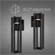 Alteck 4 Bar 18 inch Aluminum LED Outdoor Wall Light Black