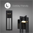 Alteck 4 Bar 18 inch Aluminum LED Outdoor Wall Light Black