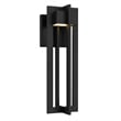 Alteck 4 Bar 18 inch Aluminum LED Outdoor Wall Light Black