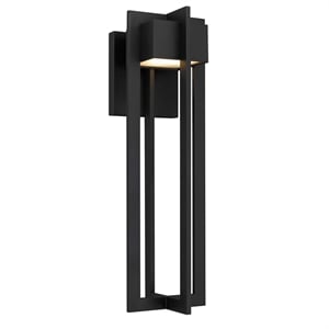 Alteck 4 Bar 23 inch Aluminum LED Outdoor Wall Light Black