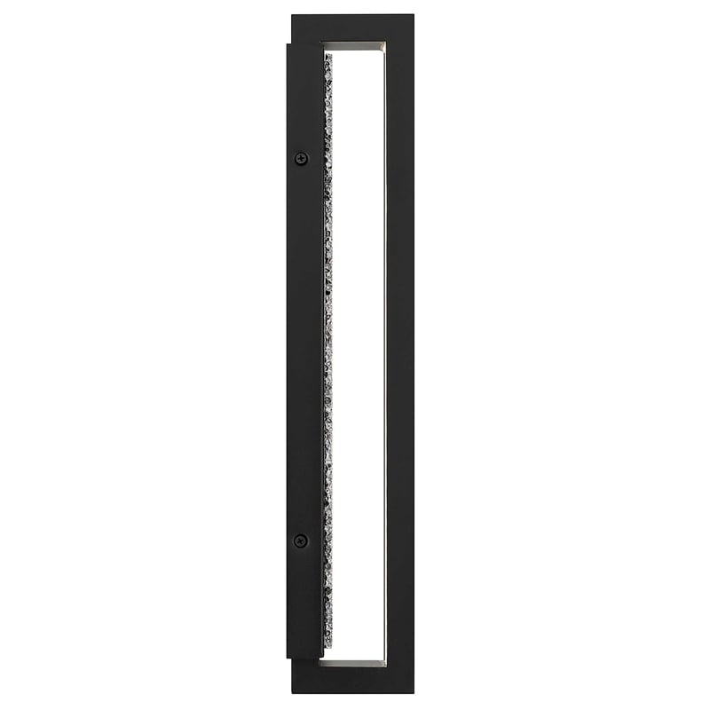 Alteck Seafoam 19 inch Aluminum LED Outdoor Wall Light Black