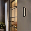 Alteck Seafoam 19 inch Aluminum LED Outdoor Wall Light Black