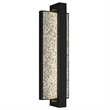 Alteck Seafoam 19 inch Aluminum LED Outdoor Wall Light Black