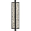 Alteck Seafoam 26 inch Aluminum LED Outdoor Wall Light Black