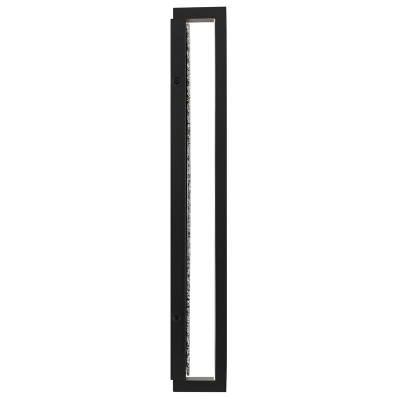 Alteck Seafoam 26 inch Aluminum LED Outdoor Wall Light Black