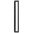 Alteck Seafoam 26 inch Aluminum LED Outdoor Wall Light Black