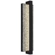 Alteck Seafoam 26 inch Aluminum LED Outdoor Wall Light Black