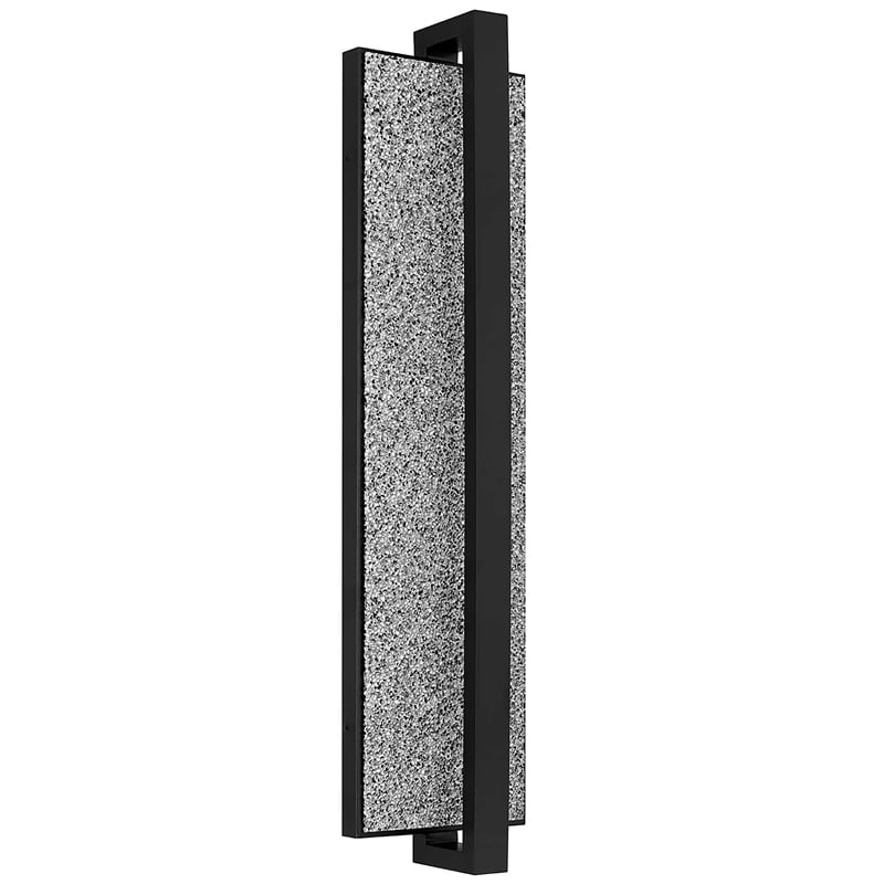 Alteck Seafoam 32 inch Aluminum LED Outdoor Wall Light Black