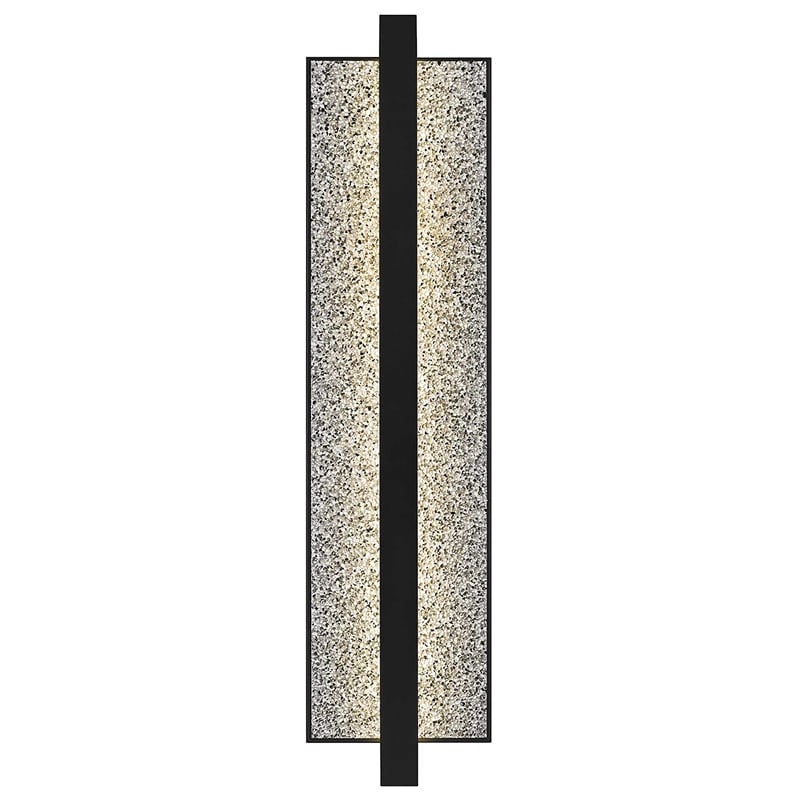 Alteck Seafoam 32 inch Aluminum LED Outdoor Wall Light Black