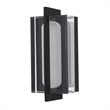 Alteck Avani 14.5 inch Aluminum LED Outdoor Wall Light Black
