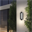 Alteck Avani 14.5 inch Aluminum LED Outdoor Wall Light Black