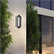 Alteck Avani 14.5 inch Aluminum LED Outdoor Wall Light Black