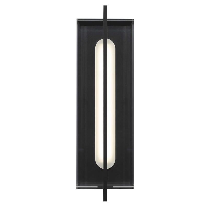 Alteck Avani 20 inch Aluminum LED Outdoor Wall Light Black