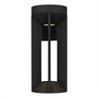 Alteck Aura 12 inch Aluminum LED Outdoor Wall Light Black