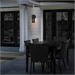 Alteck Aura 12 inch Aluminum LED Outdoor Wall Light Black
