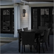 Alteck Aura 16 inch Aluminum LED Outdoor Wall Light Black