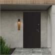 Alteck Woodone 26 inch Aluminum LED Outdoor Wall Light Black